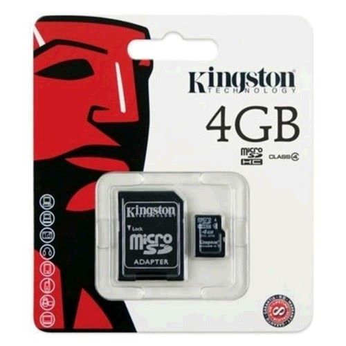 CARTÃO DE MEMÓRIA 4GB SDC4/4GB C/ ADAPTADOR KINGSTON